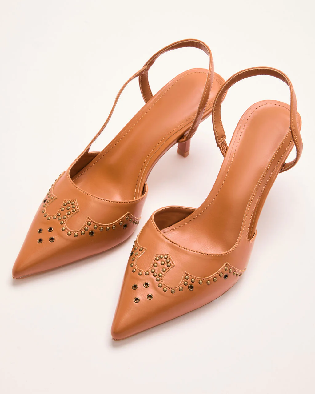 Boho On The Range Studded Western Slingback Heels - Image 2