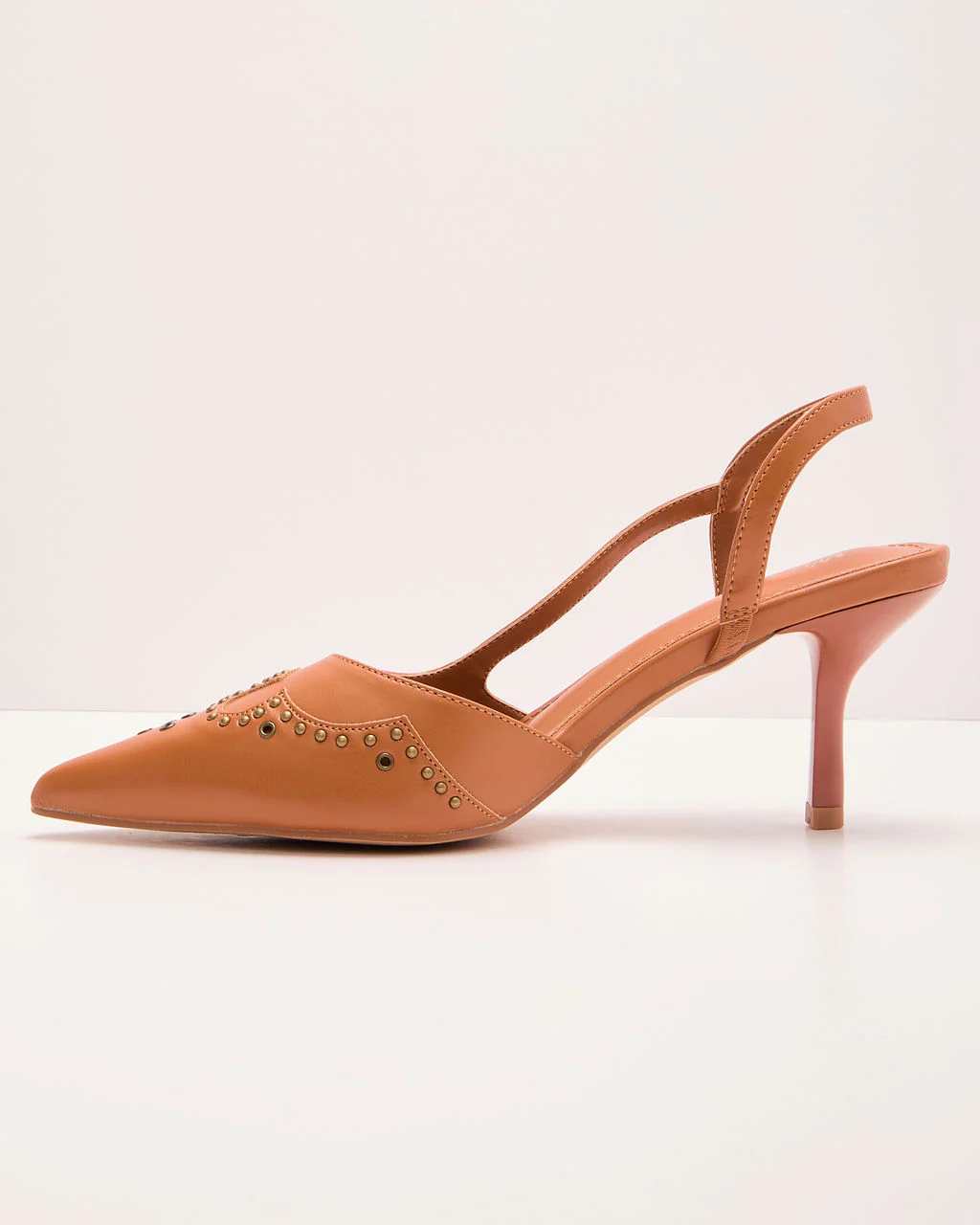 Boho On The Range Studded Western Slingback Heels - Image 3