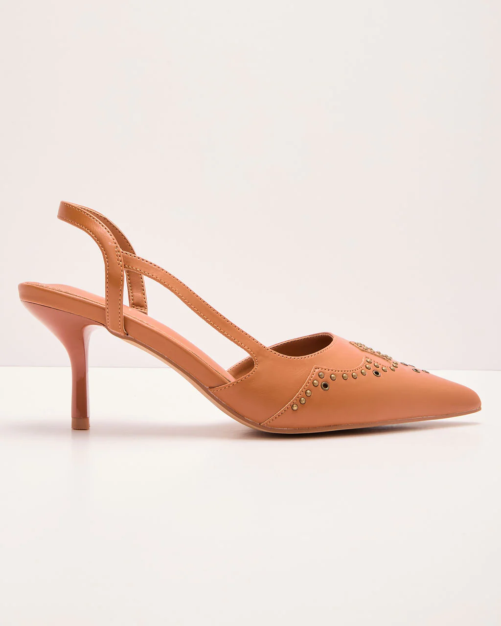 Boho On The Range Studded Western Slingback Heels - Image 5
