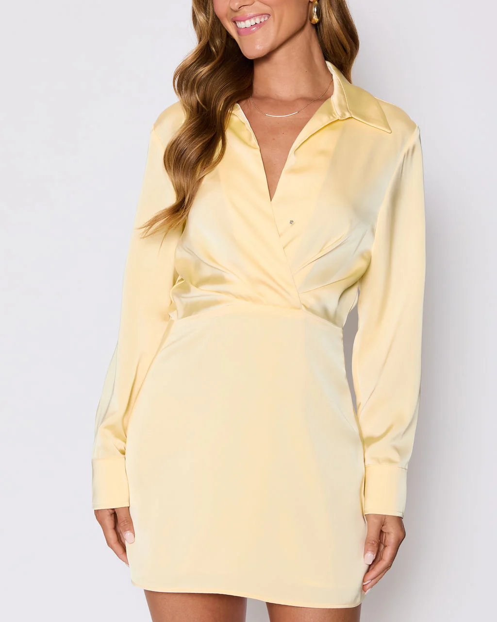 Booked and Busy Collared Shirt Mini Dress - Image 11