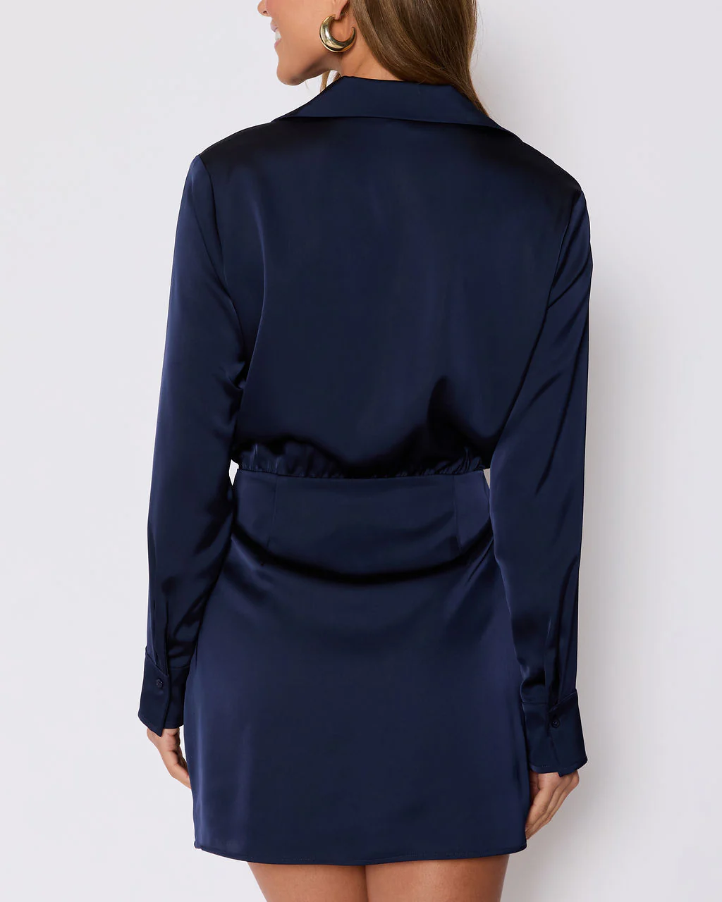 Booked and Busy Collared Shirt Mini Dress - Image 4