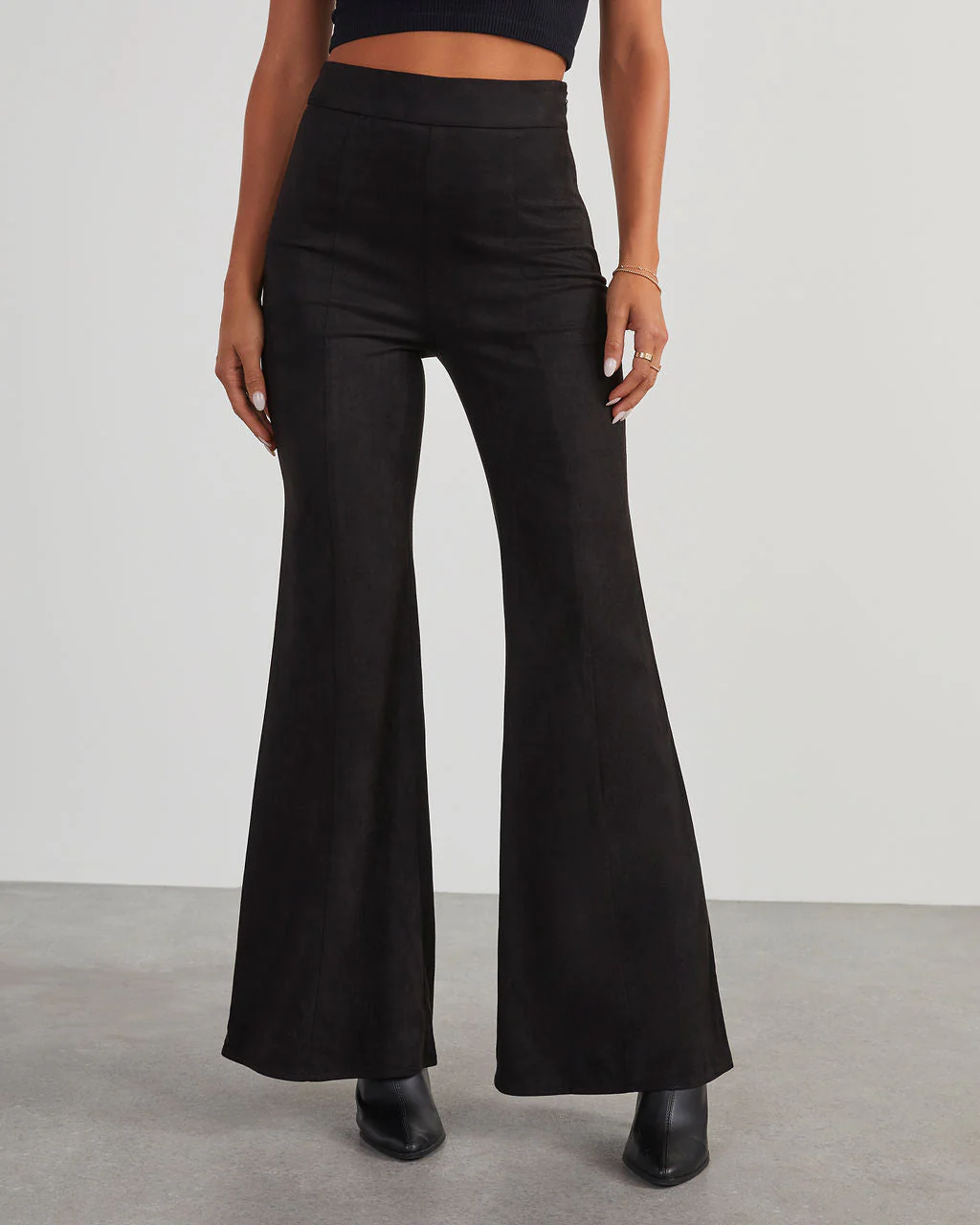 Born With It Faux Suede Wide Leg Pants - Image 2