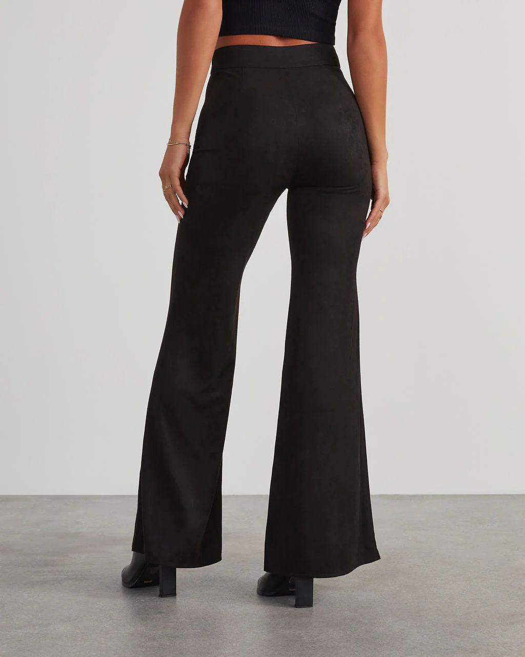 Born With It Faux Suede Wide Leg Pants - Image 4