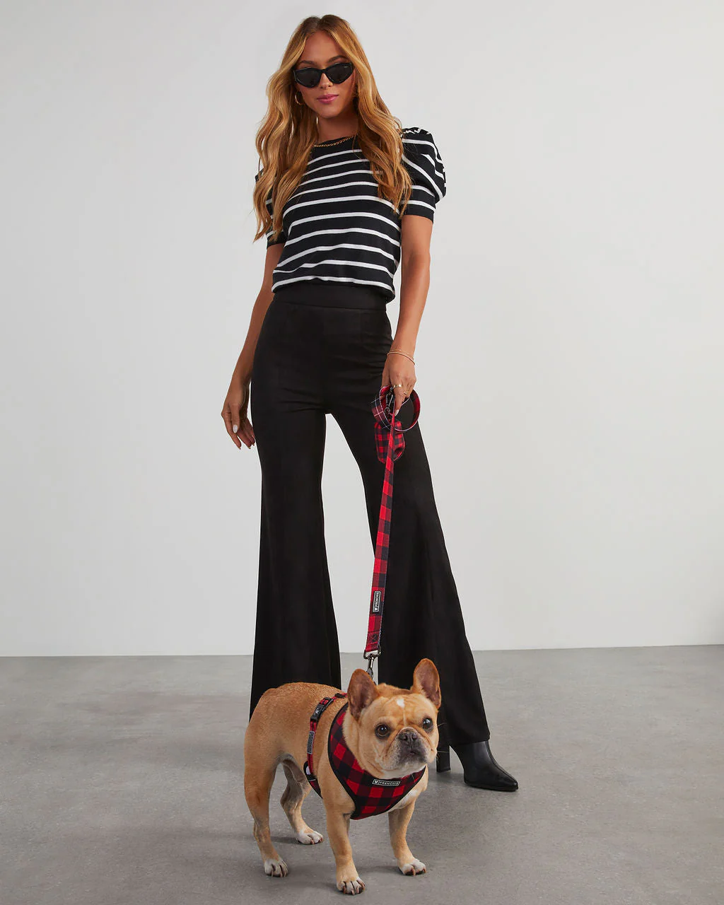 Born With It Faux Suede Wide Leg Pants - Image 6