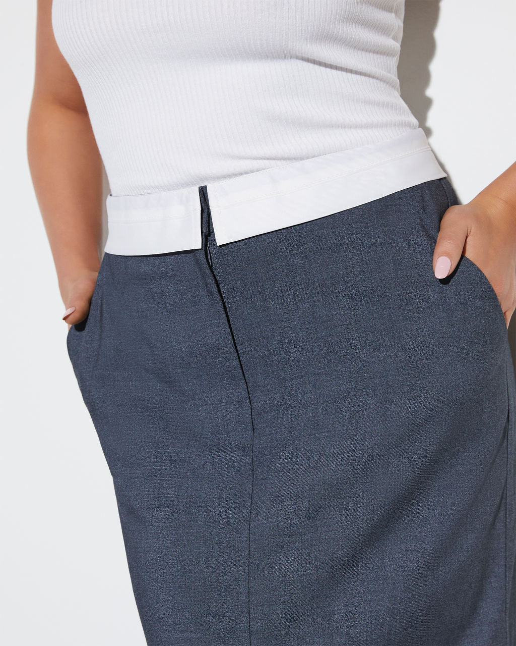 Boss Babe Pocketed Midi Skirt - Image 6