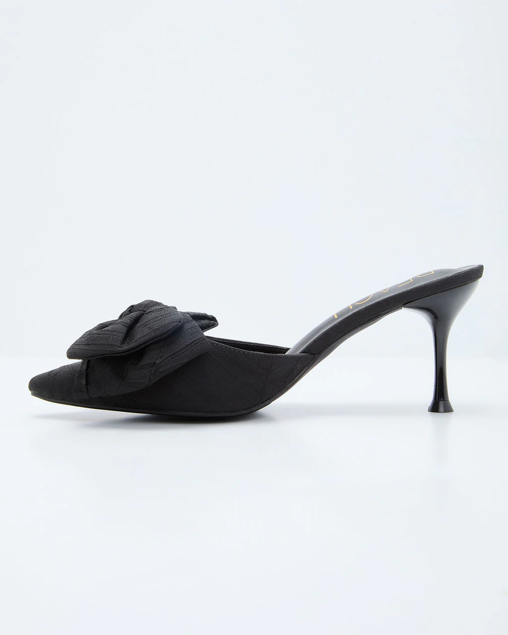 Carmeline Bow Mule Heels - Image 4