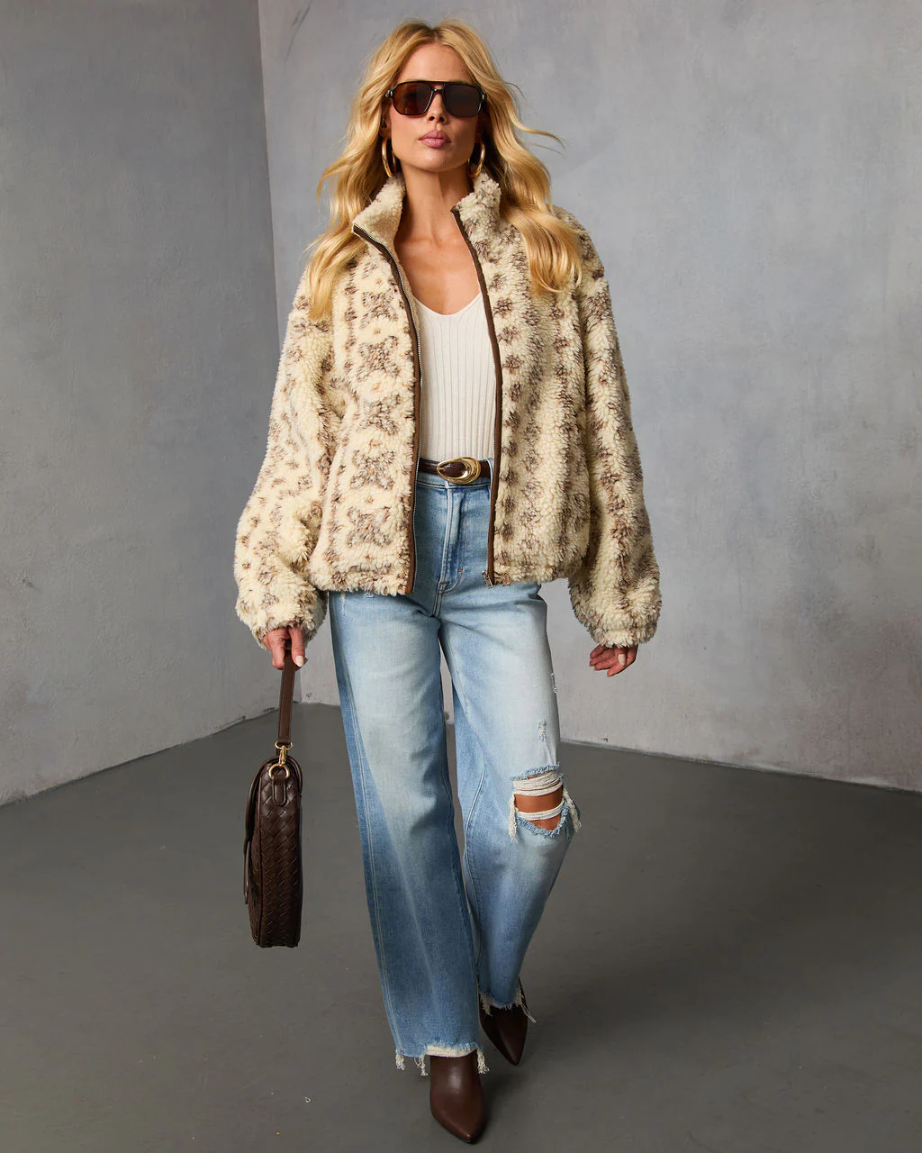 Bramble Fair Isle Print Fleece Jacket - Image 2