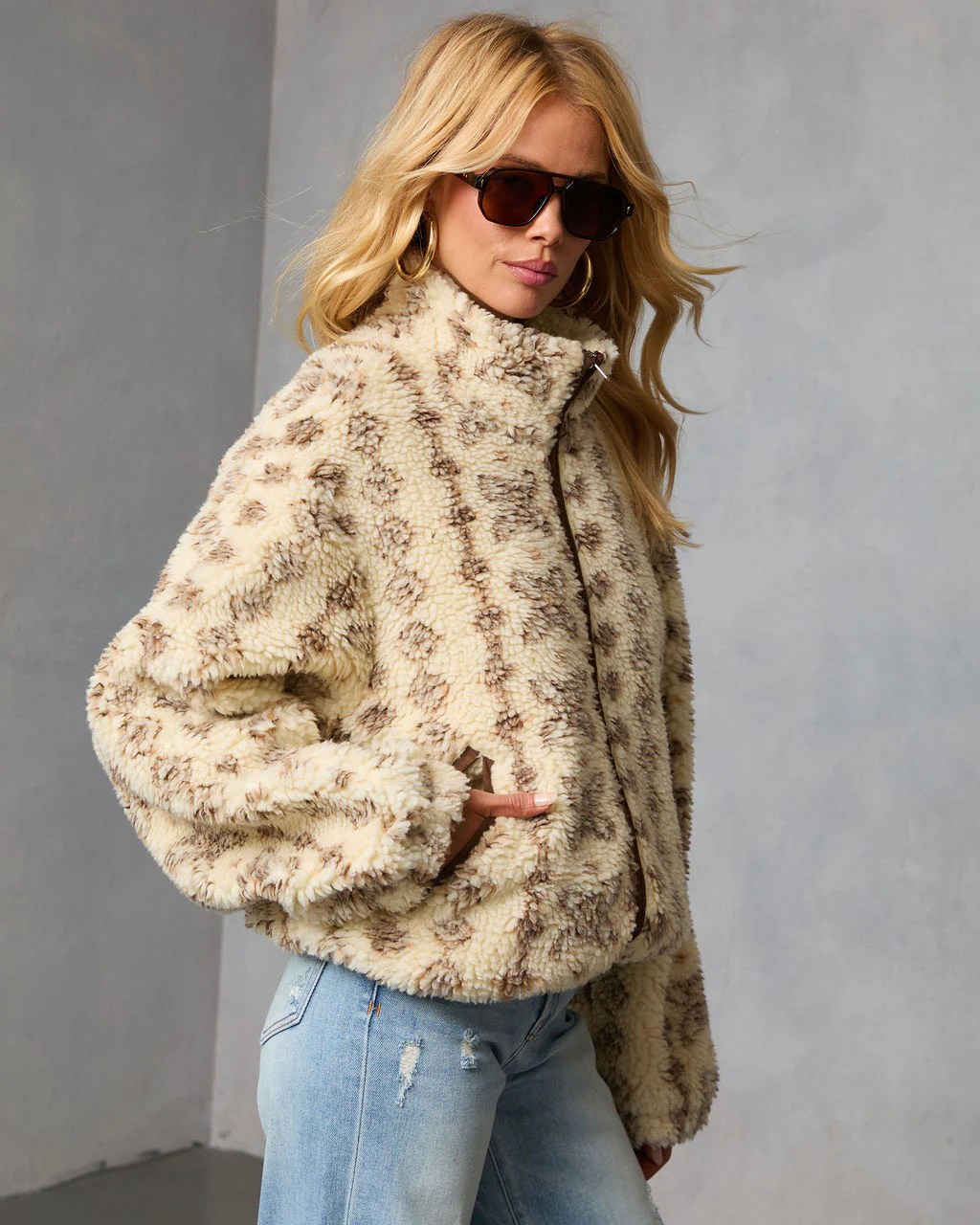 Bramble Fair Isle Print Fleece Jacket - Image 3