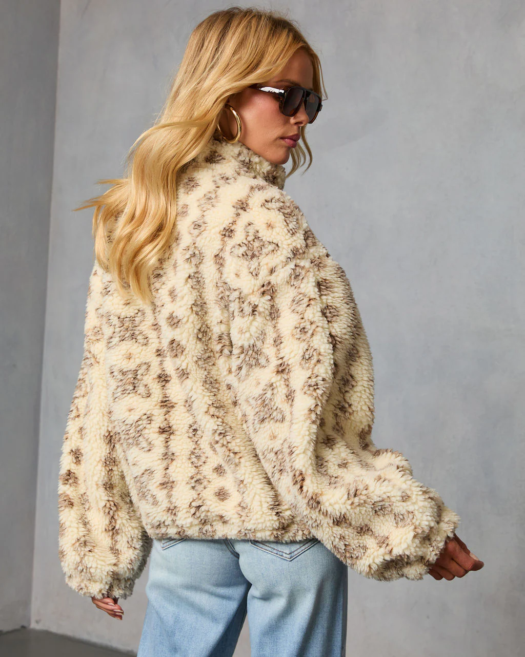 Bramble Fair Isle Print Fleece Jacket - Image 4