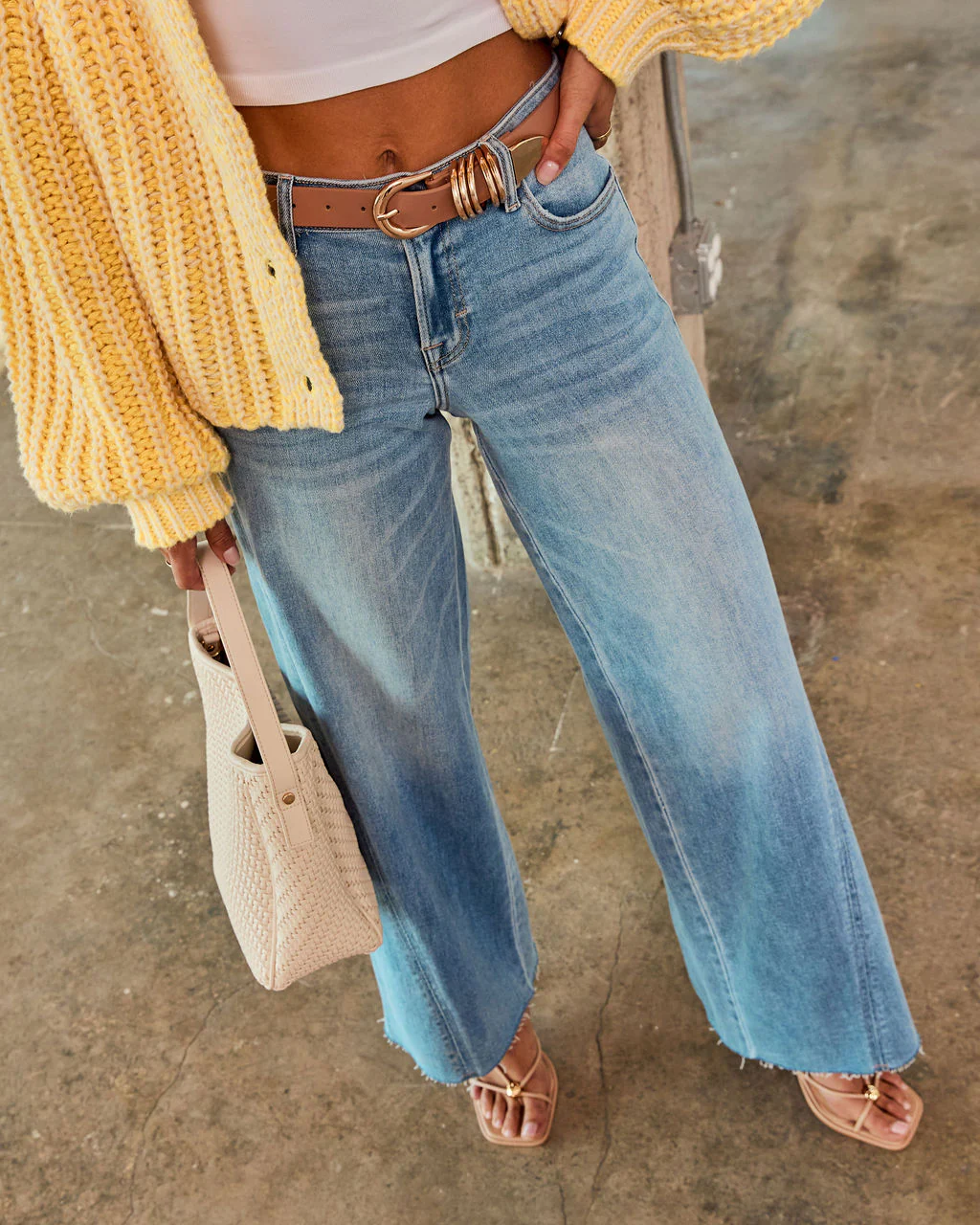 Brelani Super Stretch Wide Leg Jeans - Image 5