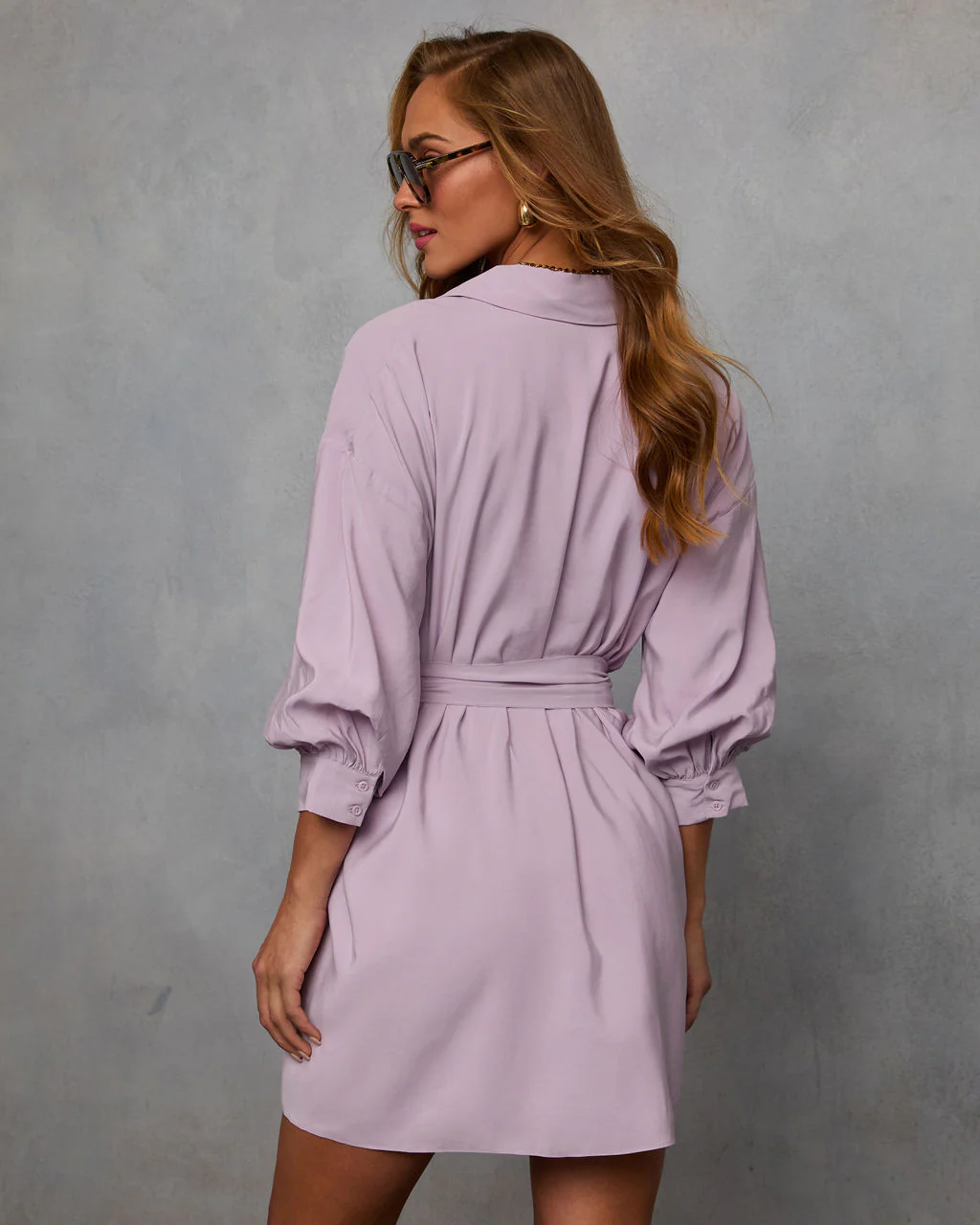 Brenna Blouson Sleeve Shirt Dress - Image 22