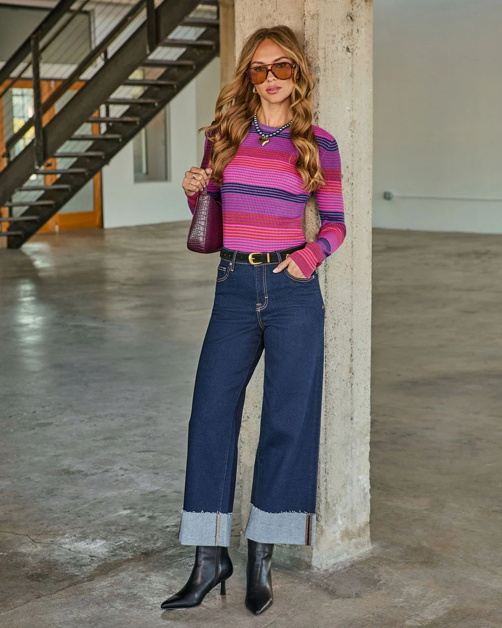 Bright Start Striped Colorblock Top - Image 6