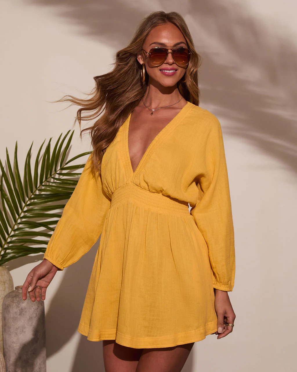 Brighter Days Gauze Mini Dress - Image 3
