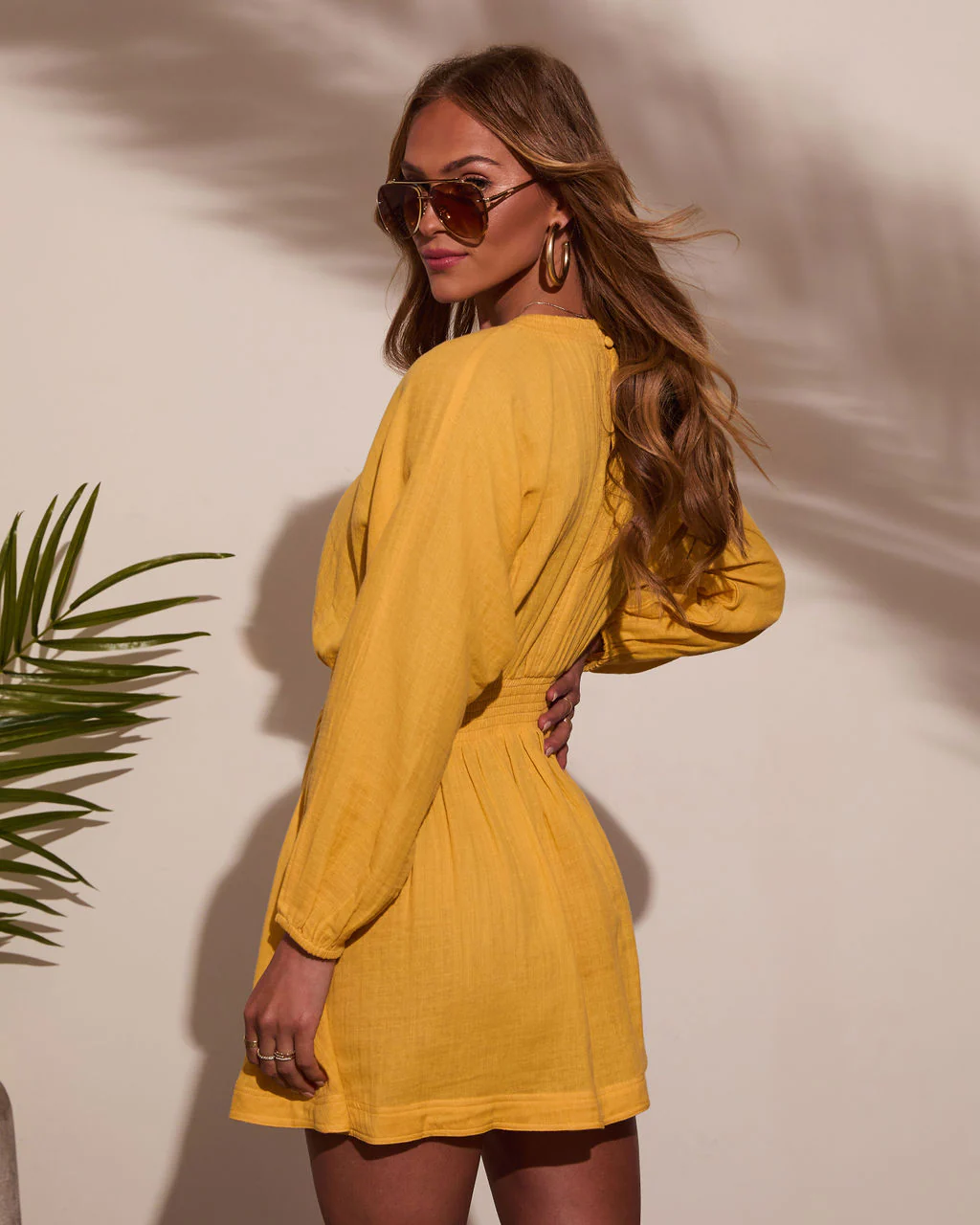 Brighter Days Gauze Mini Dress - Image 4