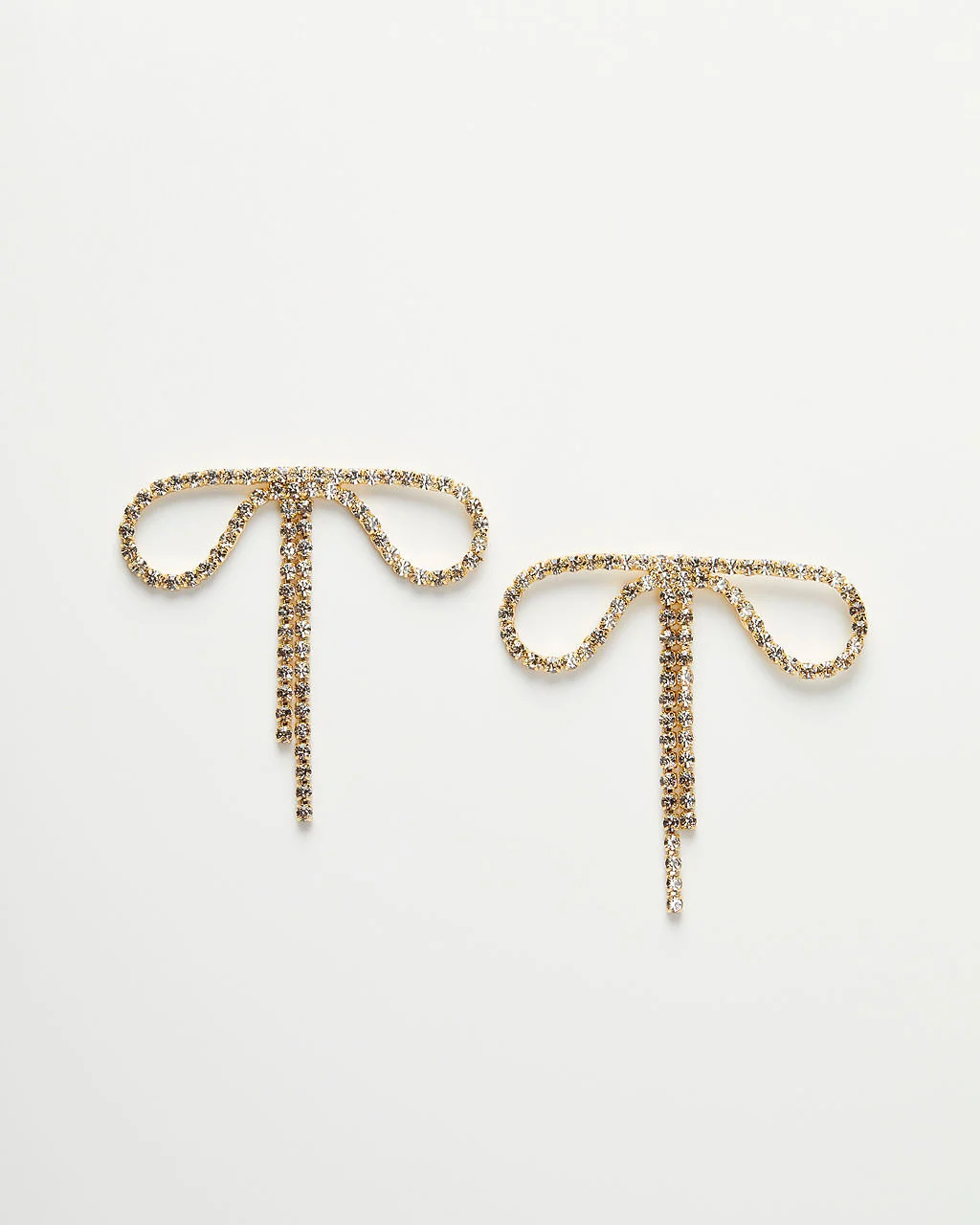Bristowe Rhinestone Bow Earrings - Image 2