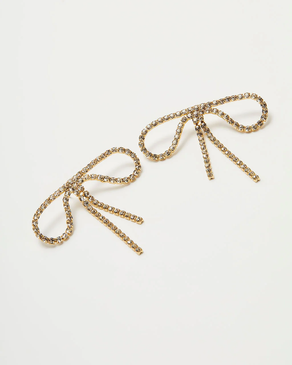Bristowe Rhinestone Bow Earrings - Image 3