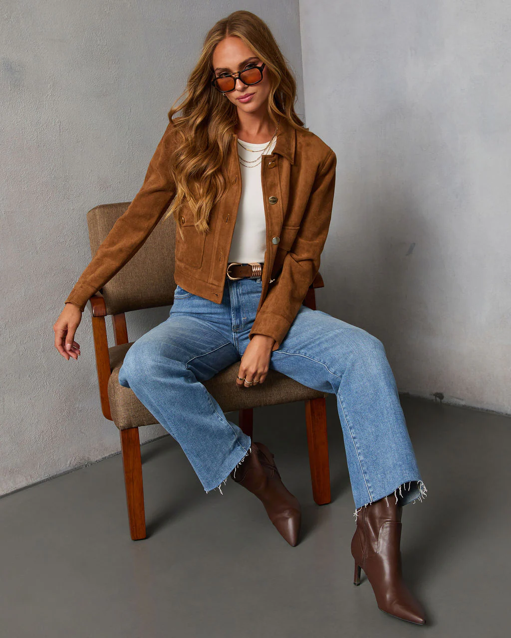 Bronzed Echo Suede Jacket - Image 6
