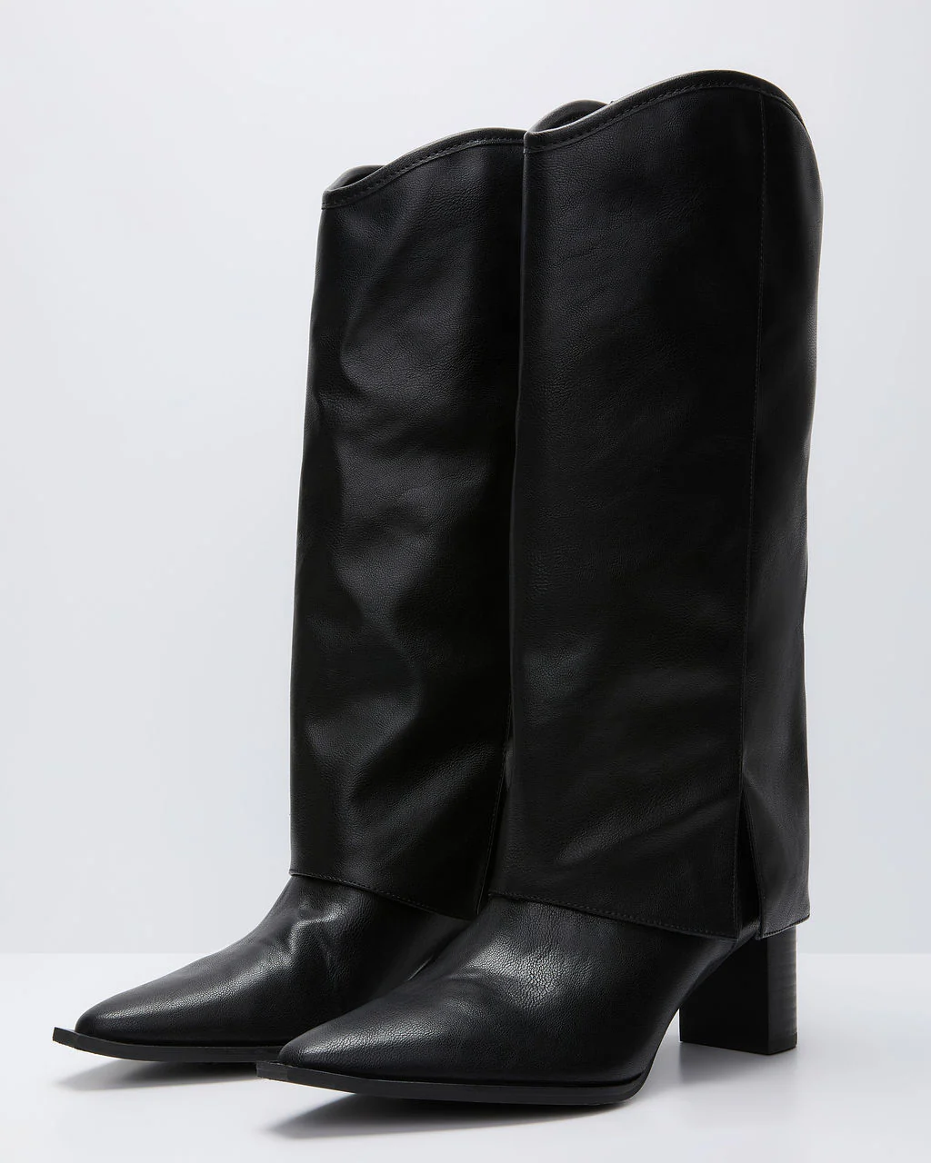 Brunelle Leather Foldover Boots - Image 14
