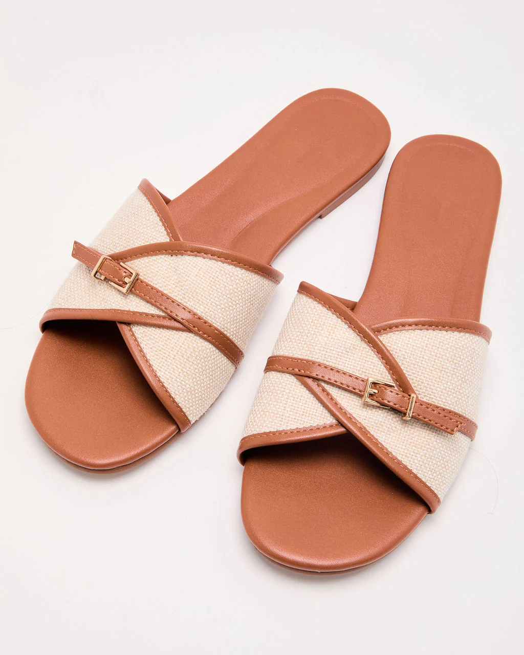 Calantha Twist Front Flat Sandals - Image 2