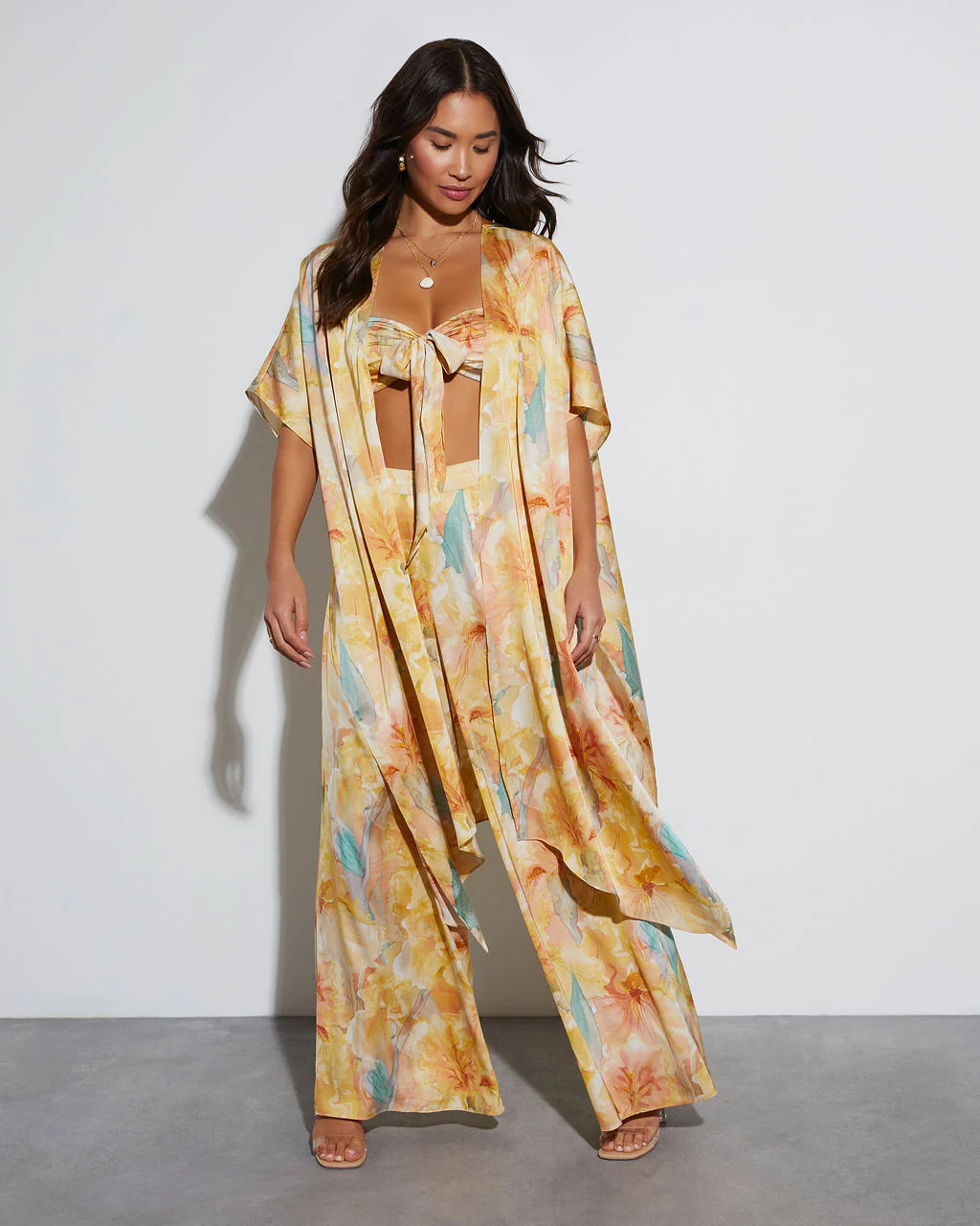 Calypso Tropical Wrap Crop Top - Image 6