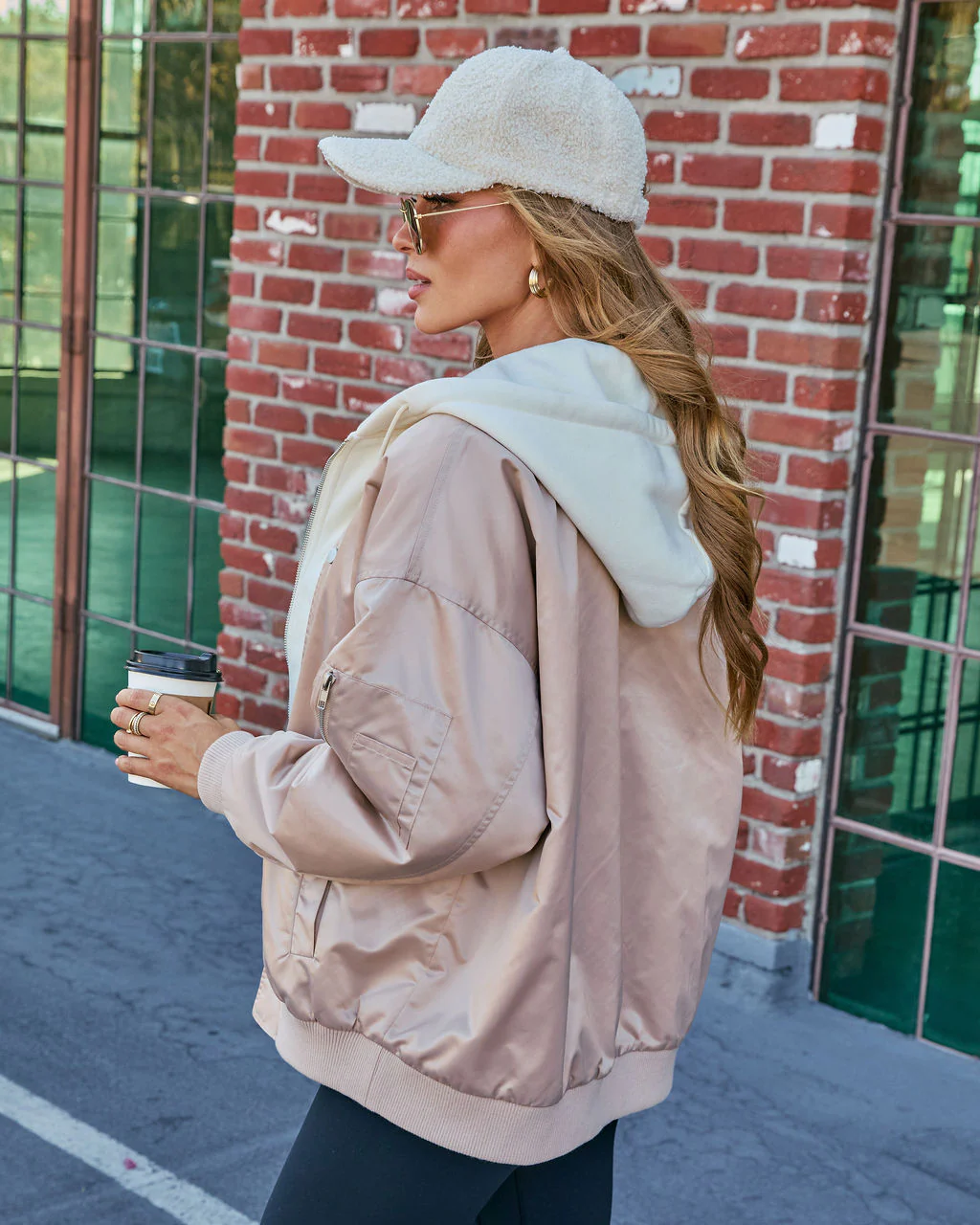 Campus Oversized Hooded Bomber Jacket - Image 16