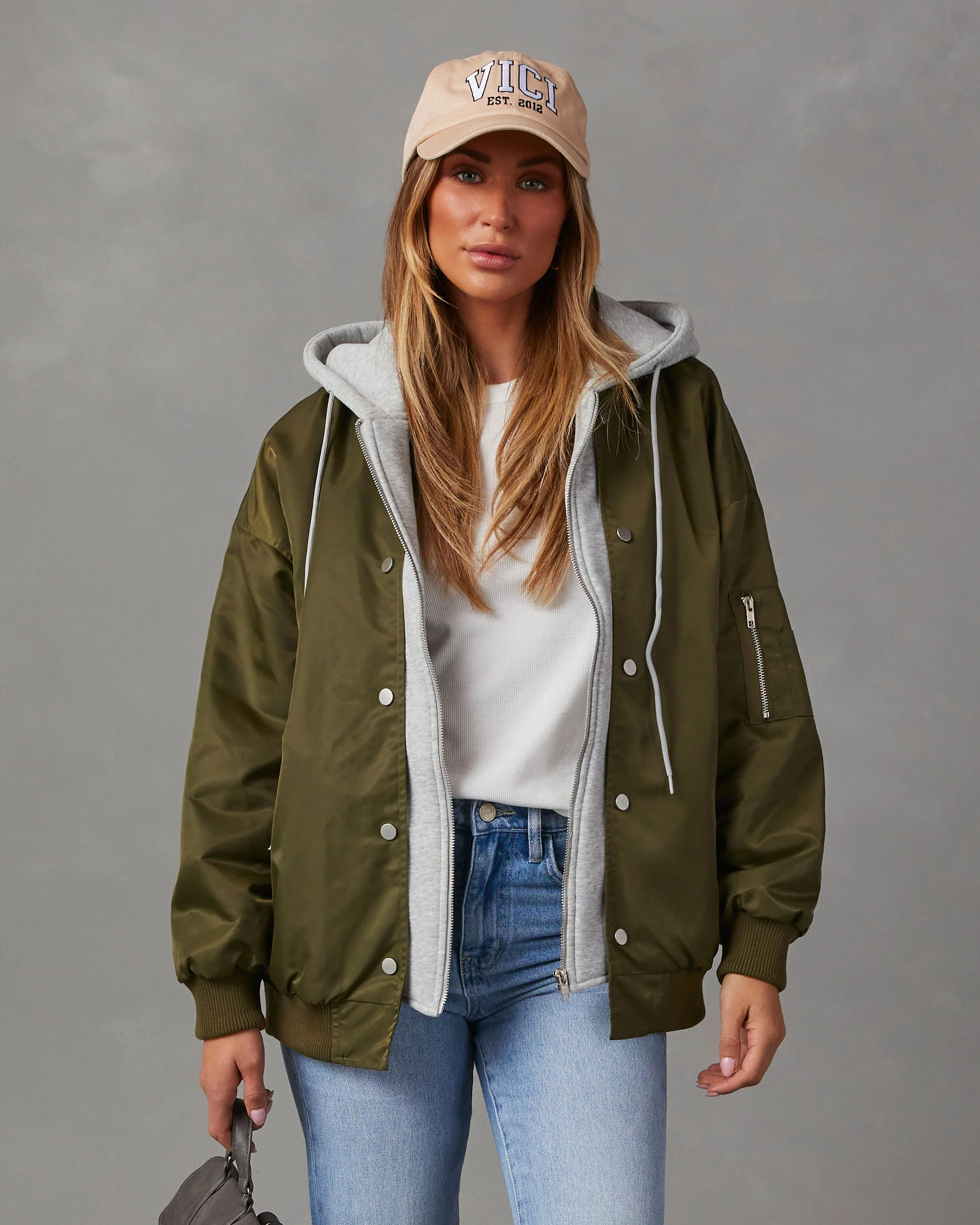 Campus Oversized Hooded Bomber Jacket - Image 8