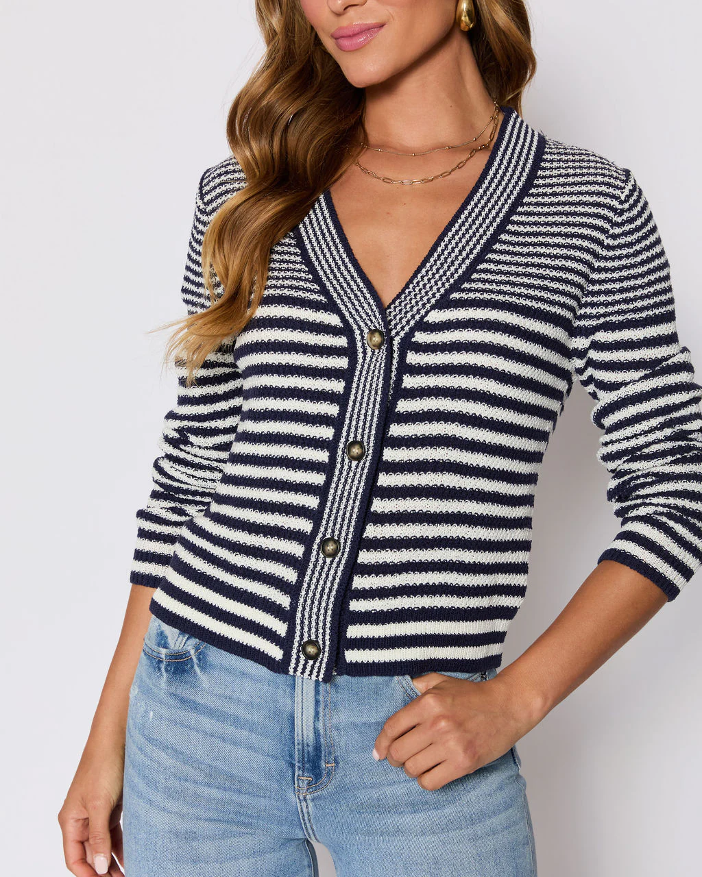 Cape Cod Striped Cardigan - Image 5