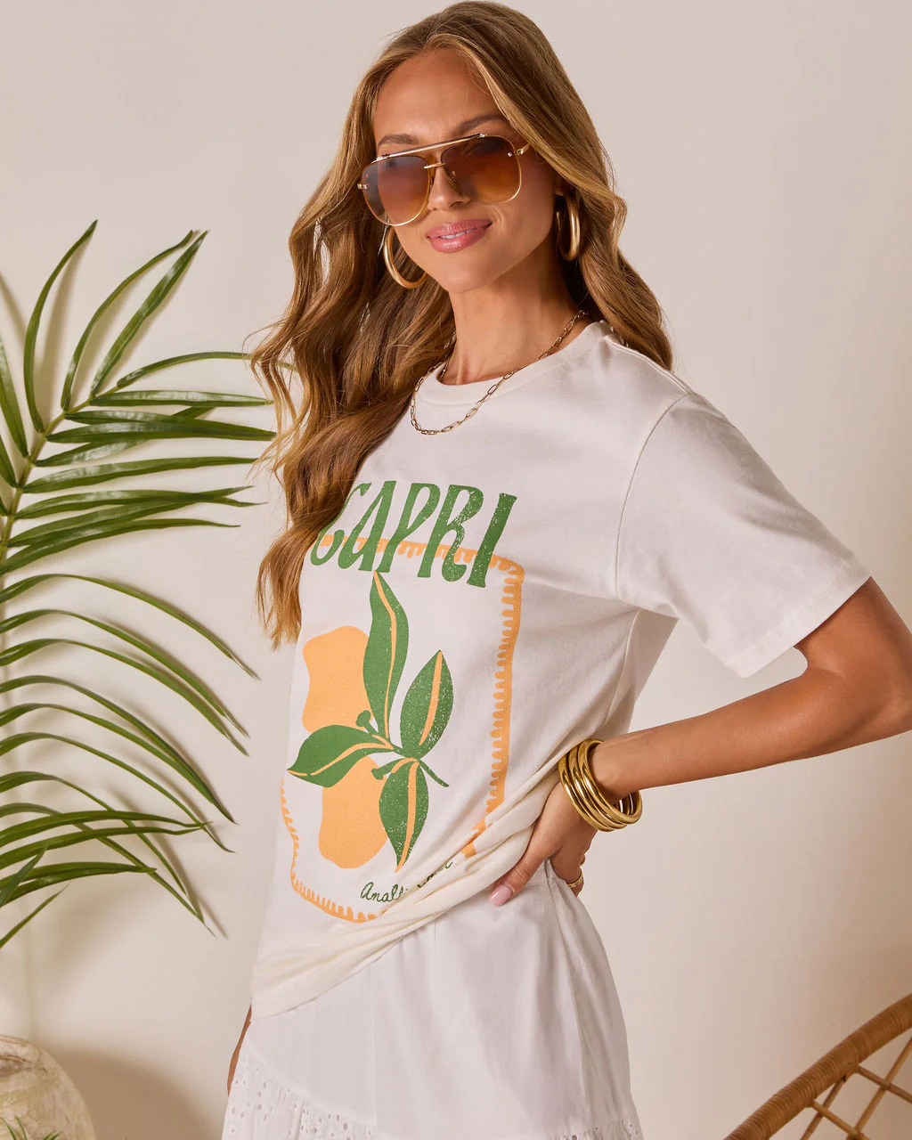 Capri Short Sleeve Graphic Tee - Image 3