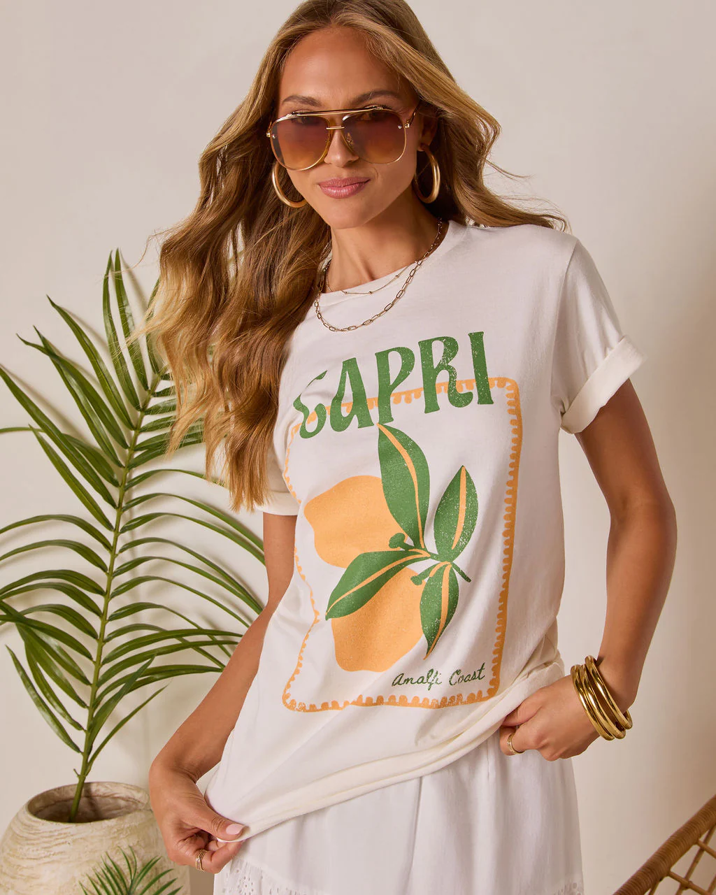 Capri Short Sleeve Graphic Tee - Image 5