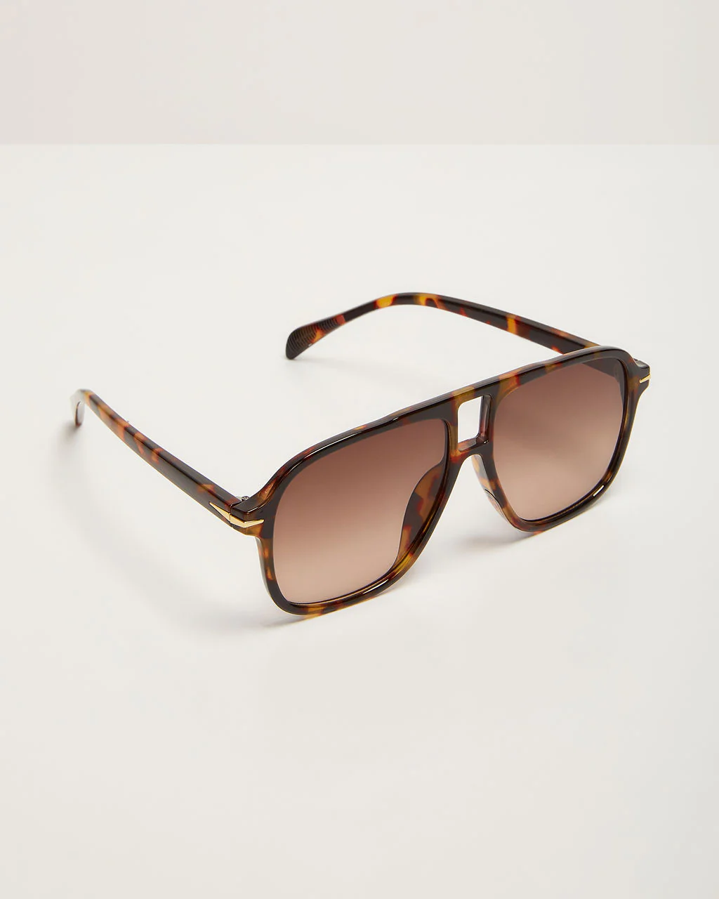 Capriana Large Tortoise Aviator Sunglasses - Image 5