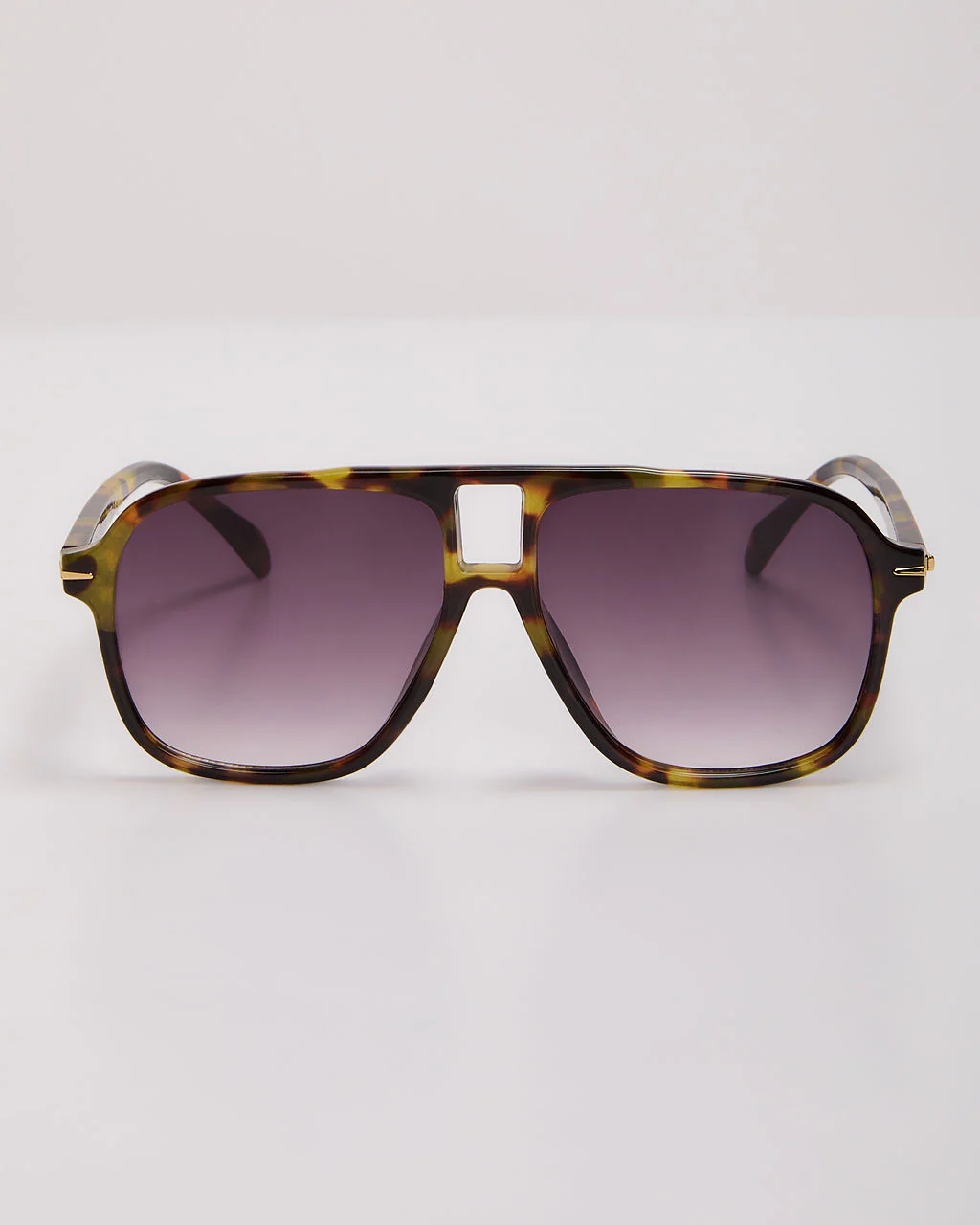 Capriana Large Tortoise Aviator Sunglasses - Image 8