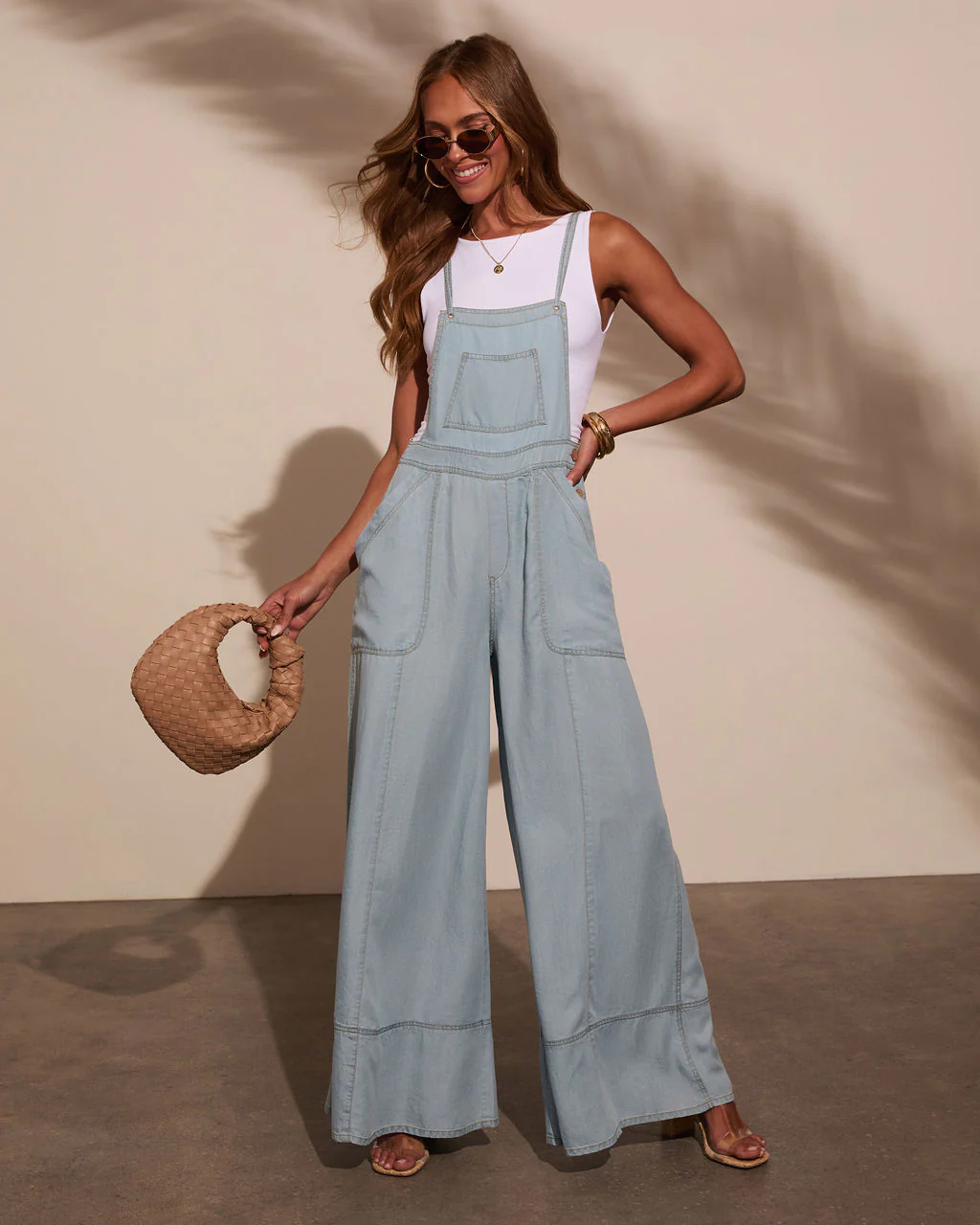 Carah Relaxed Chambray Overalls - Image 6