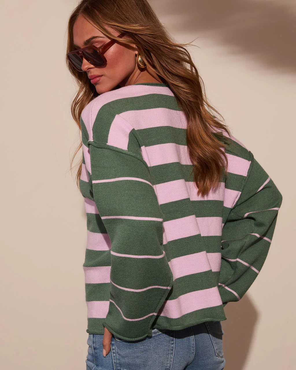 Carefree Dream Striped Sweater - Image 4