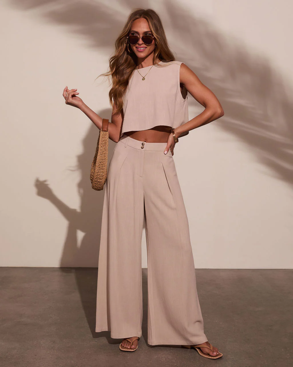 Carissa Cap Sleeve Linen Top - Image 6