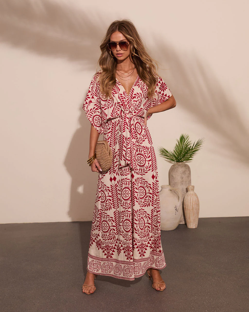 Carlea Abstract Print Waist Tie Jumpsuit - Image 6