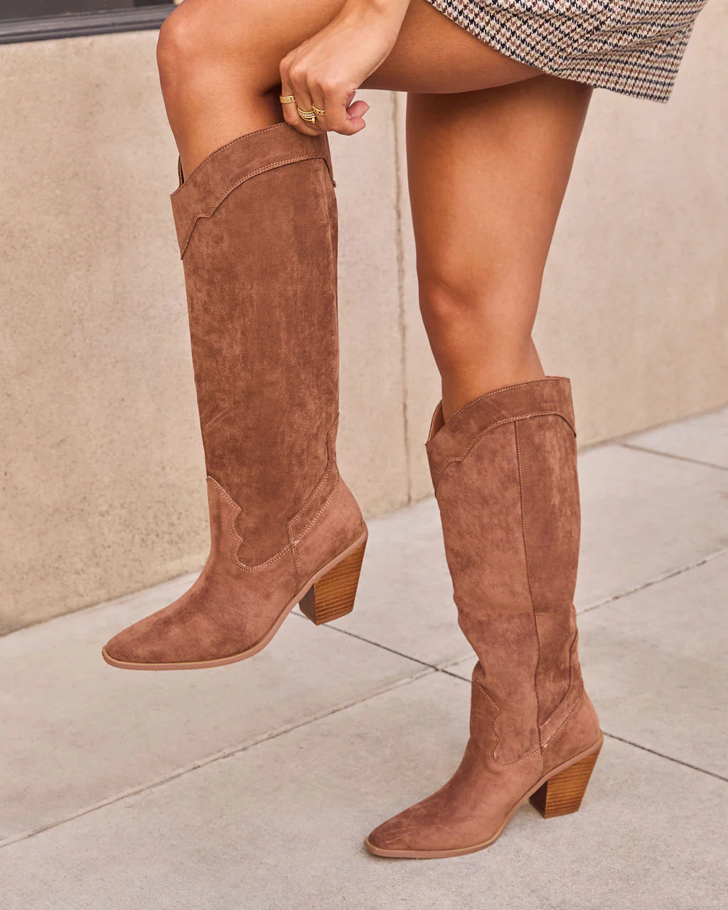 Carlisle Suede Heeled Boots - Image 7