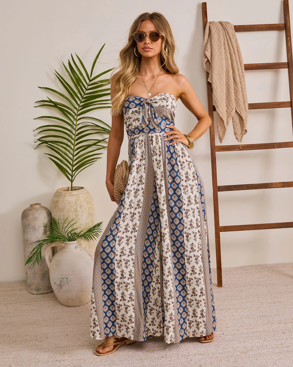 Carmella Strapless Smocked Jumpsuit - Image 12