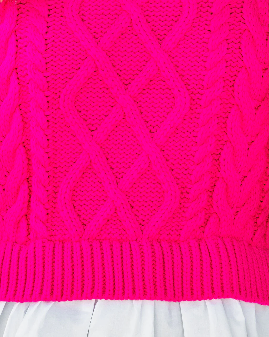 Carmine Contrast Knit Top - Image 12