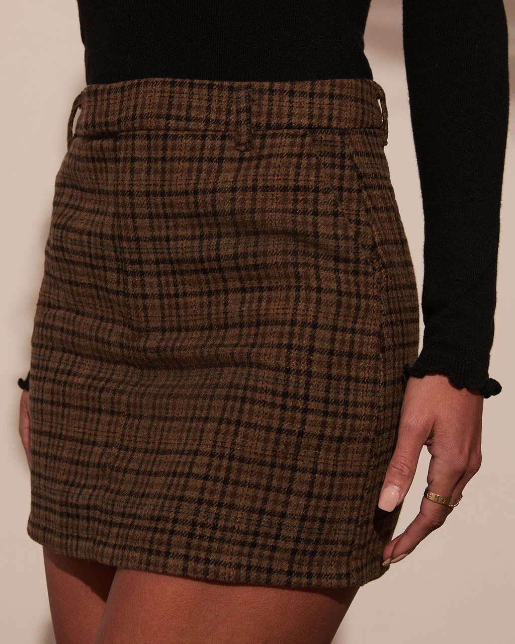 Carrey Mini Plaid Skirt - Image 3