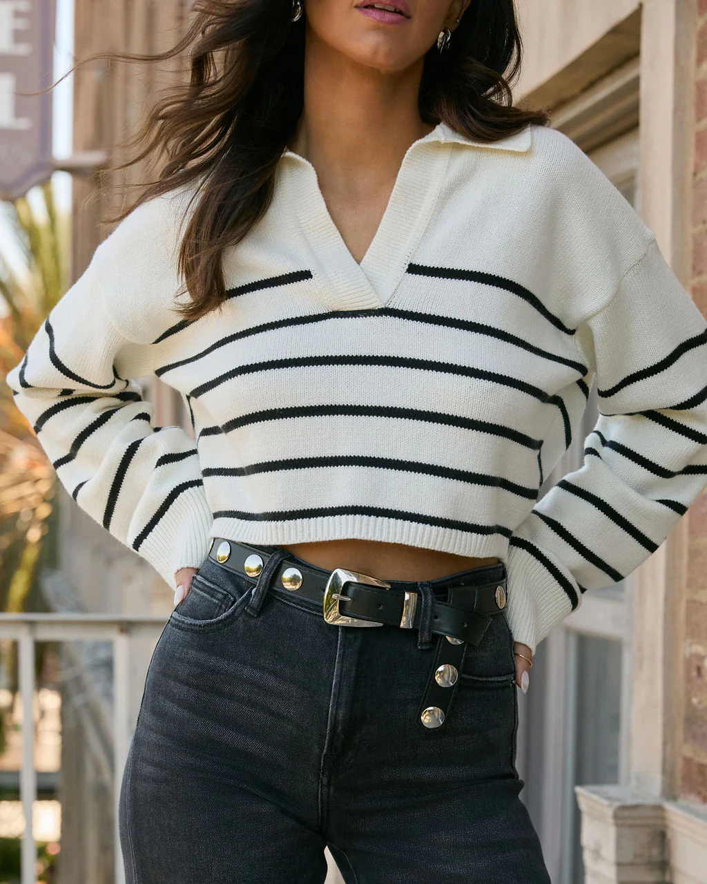 Cartago Studded Skinny Belt - Image 2