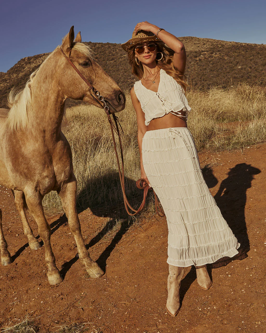 Celestial Haven Chiffon Maxi Skirt - Image 2