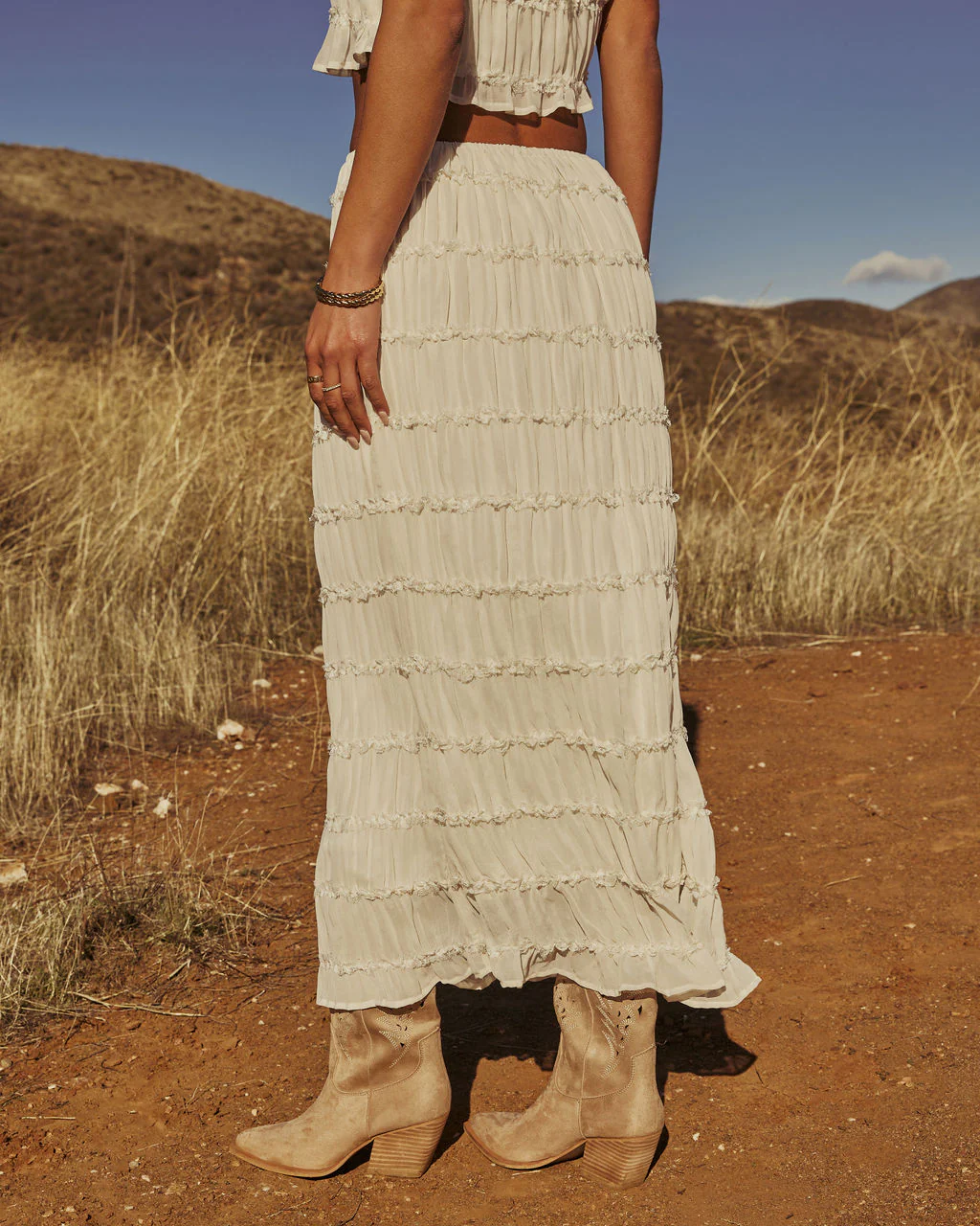 Celestial Haven Chiffon Maxi Skirt - Image 4