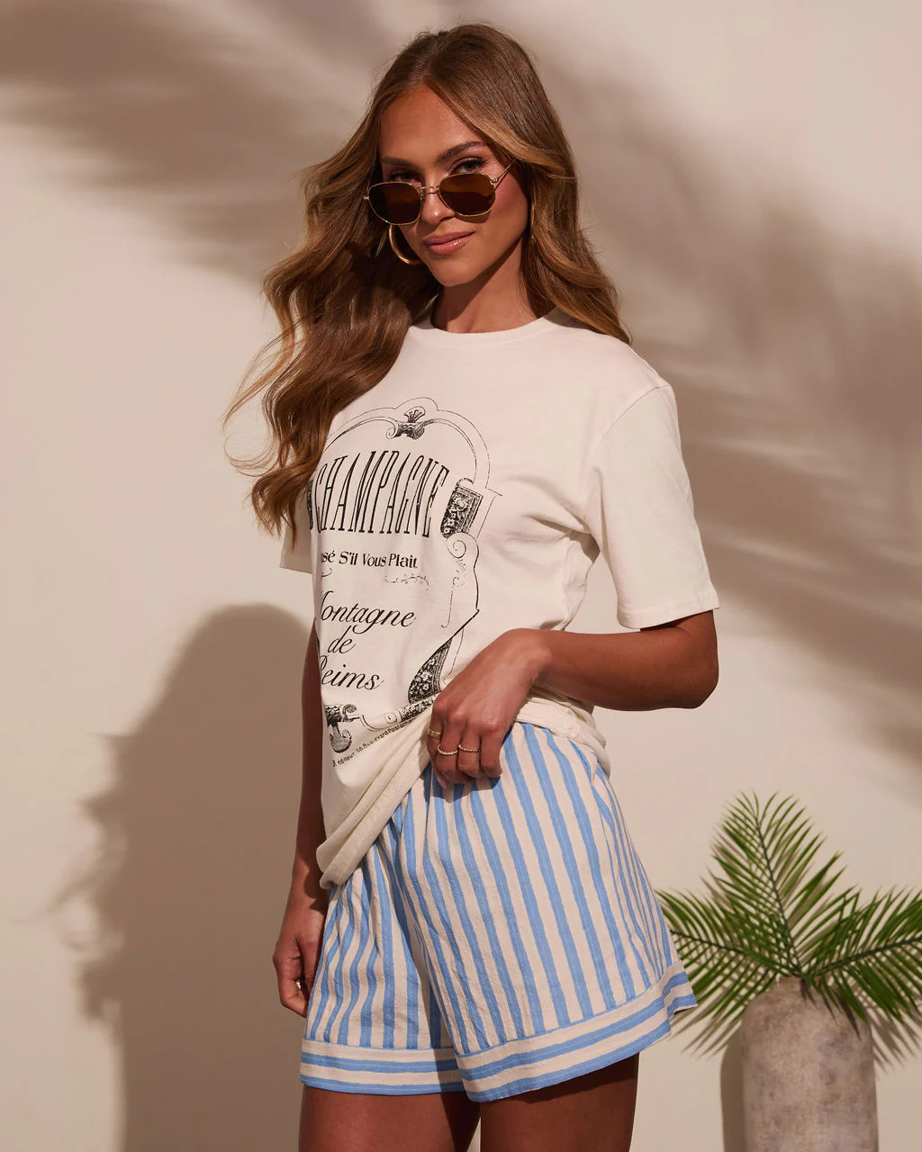 Champagne Feels Short Sleeve Graphic Tee - Image 3