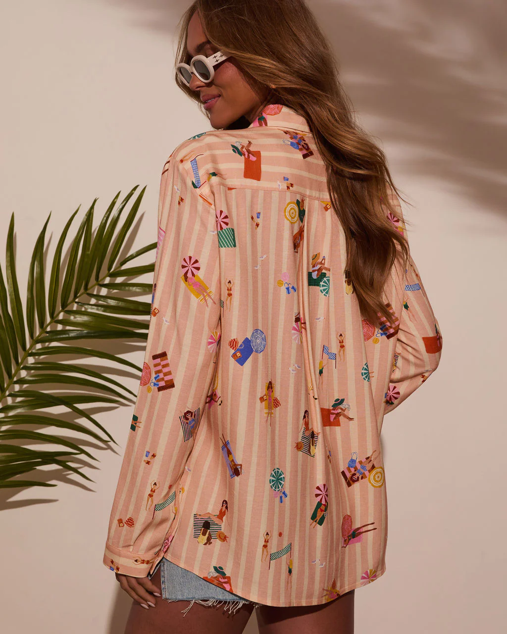 Chance Of Sun Novelty Button Down Top - Image 4