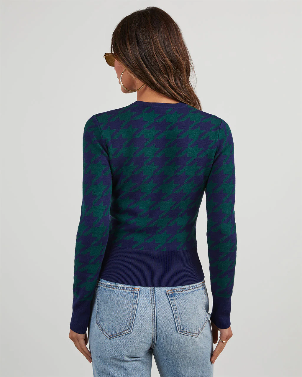 Chantal Houndstooth Pullover Sweater - Image 16