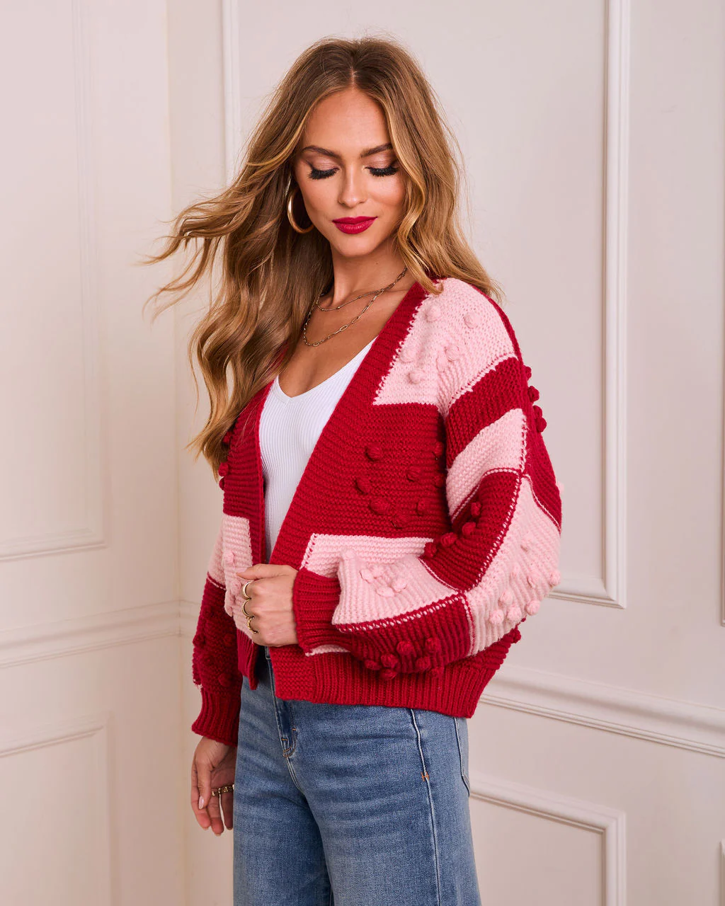Charleen Knit Colorblock Cardigan - Image 3
