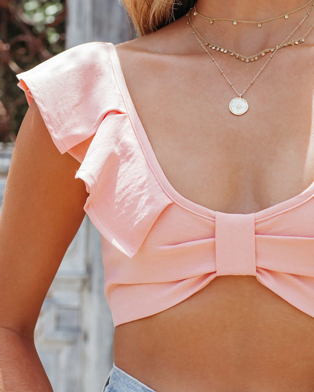 Charlena Ruffle Crop Top - Image 4
