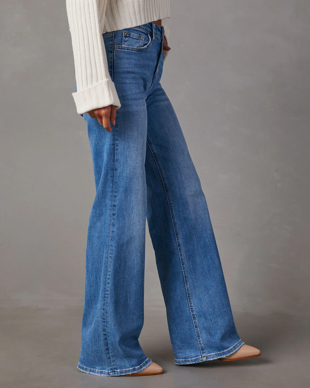 Charley High Rise Wide Leg Stretch Jeans - Image 3
