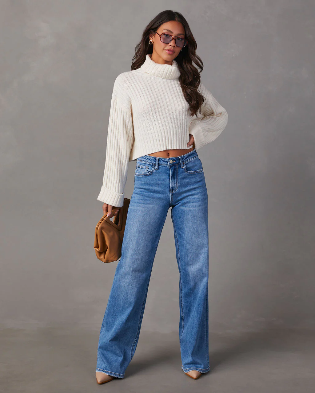 Charley High Rise Wide Leg Stretch Jeans - Image 5