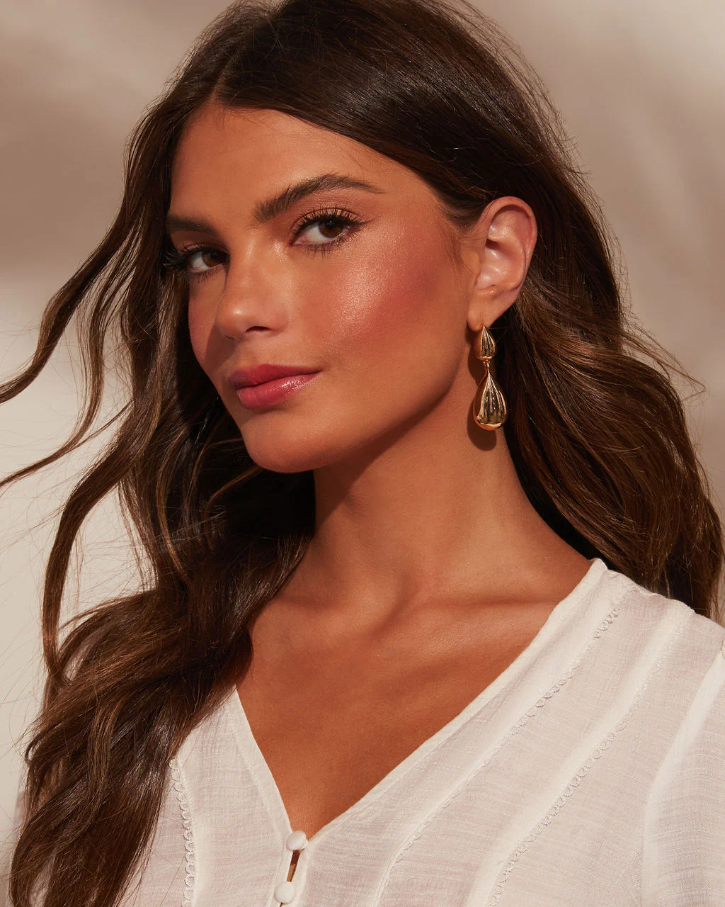 Charmed Dreams Teardrop Tiered Earrings - Image 2